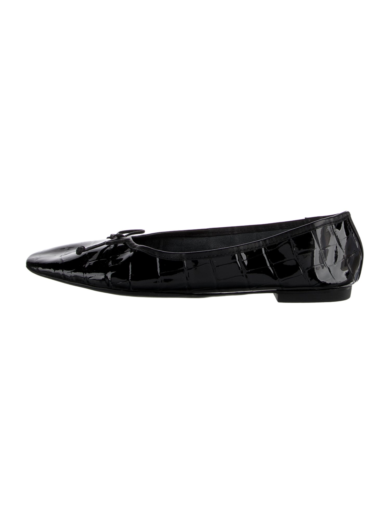 Schutz Patent Leather Printed Ballet Flats