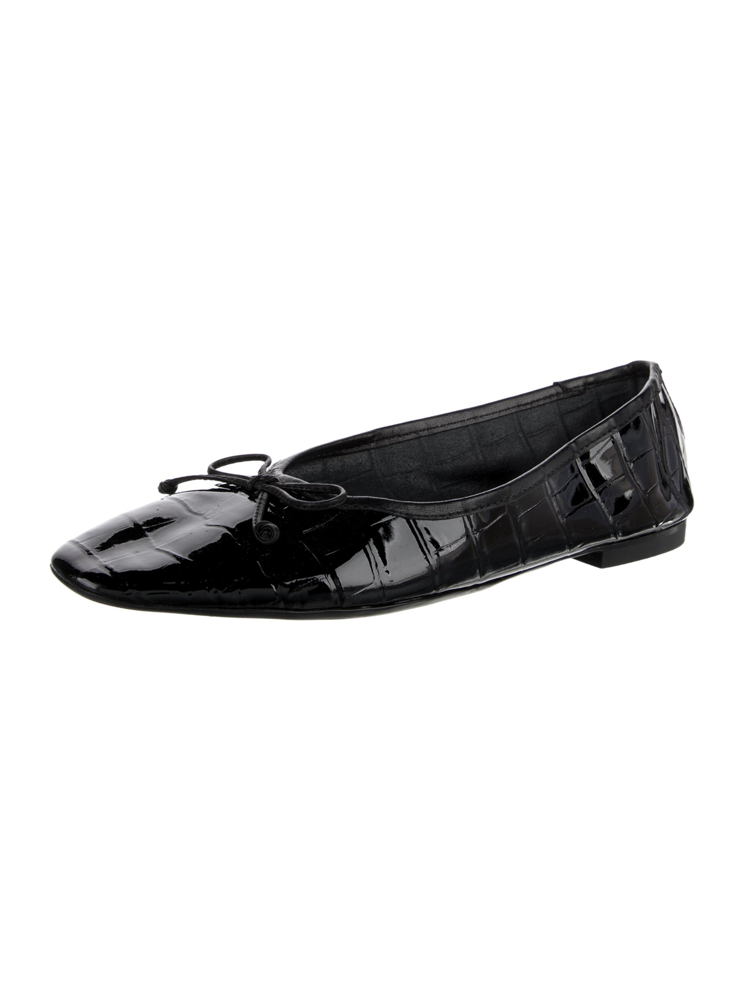 Schutz Patent Leather Printed Ballet Flats