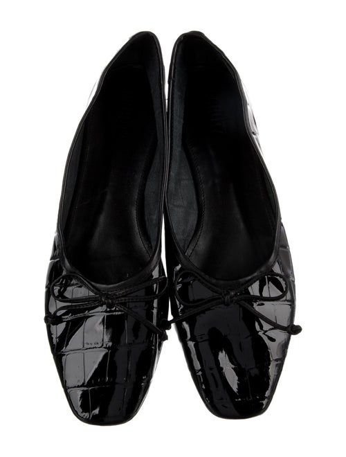 Schutz Patent Leather Printed Ballet Flats