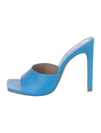 Schutz Leather Slides