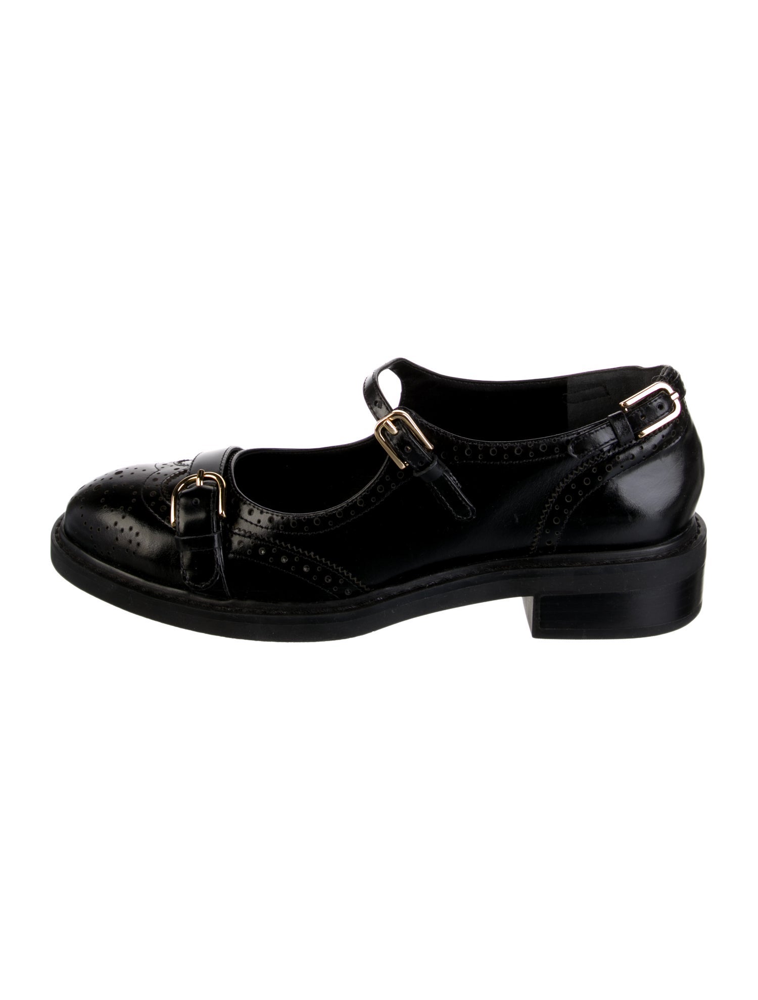 Schutz Leather Mary Jane Flats