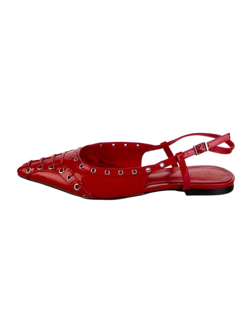Schutz Patent Leather Slingback Flats