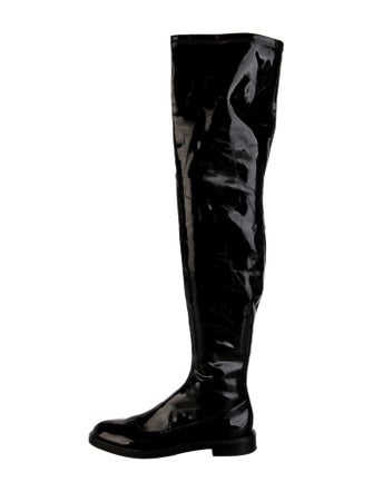 Schutz Patent Leather Boots