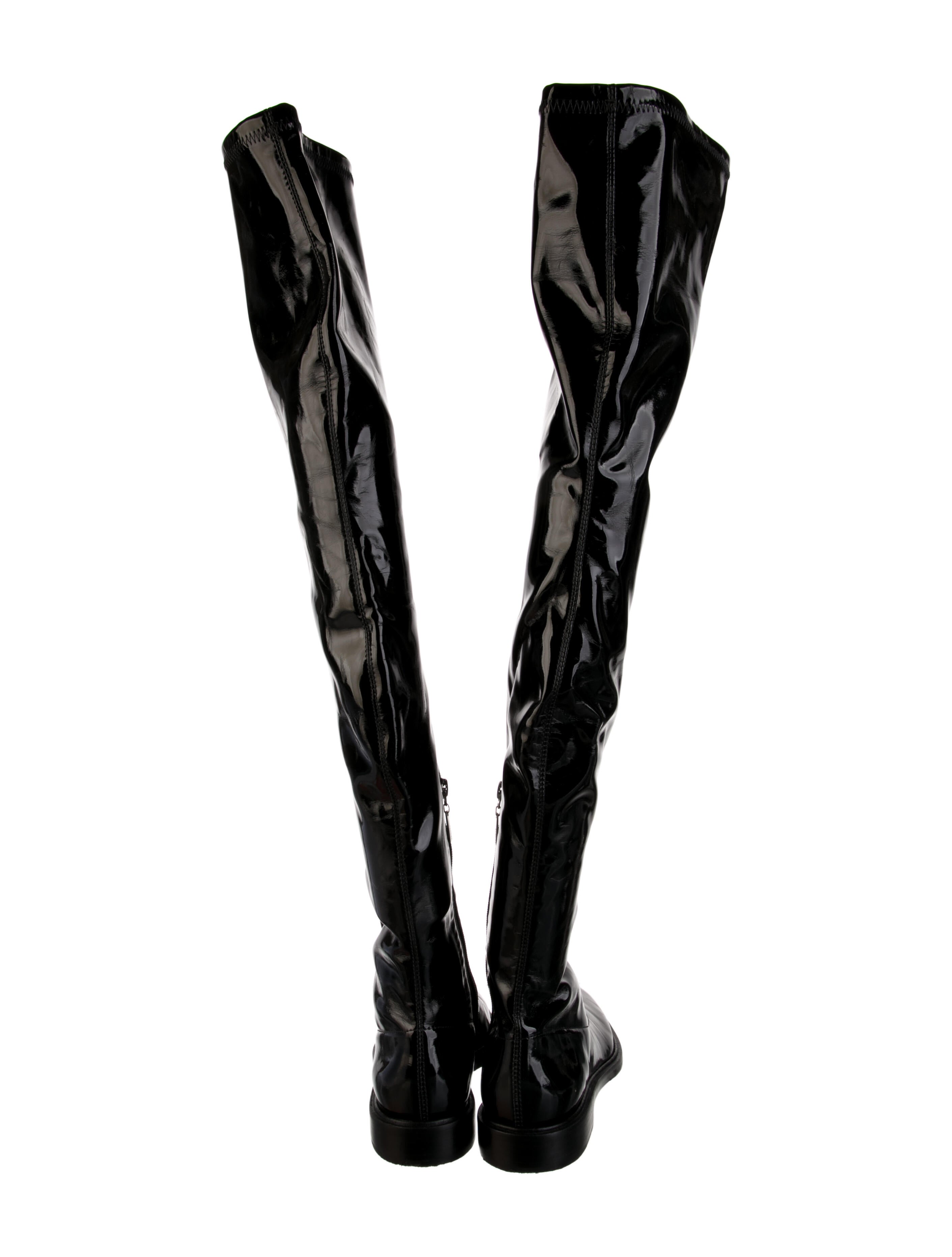 Schutz Patent Leather Boots