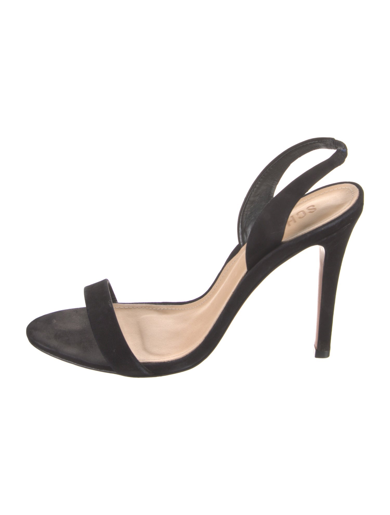 Schutz Suede Slingback Sandals