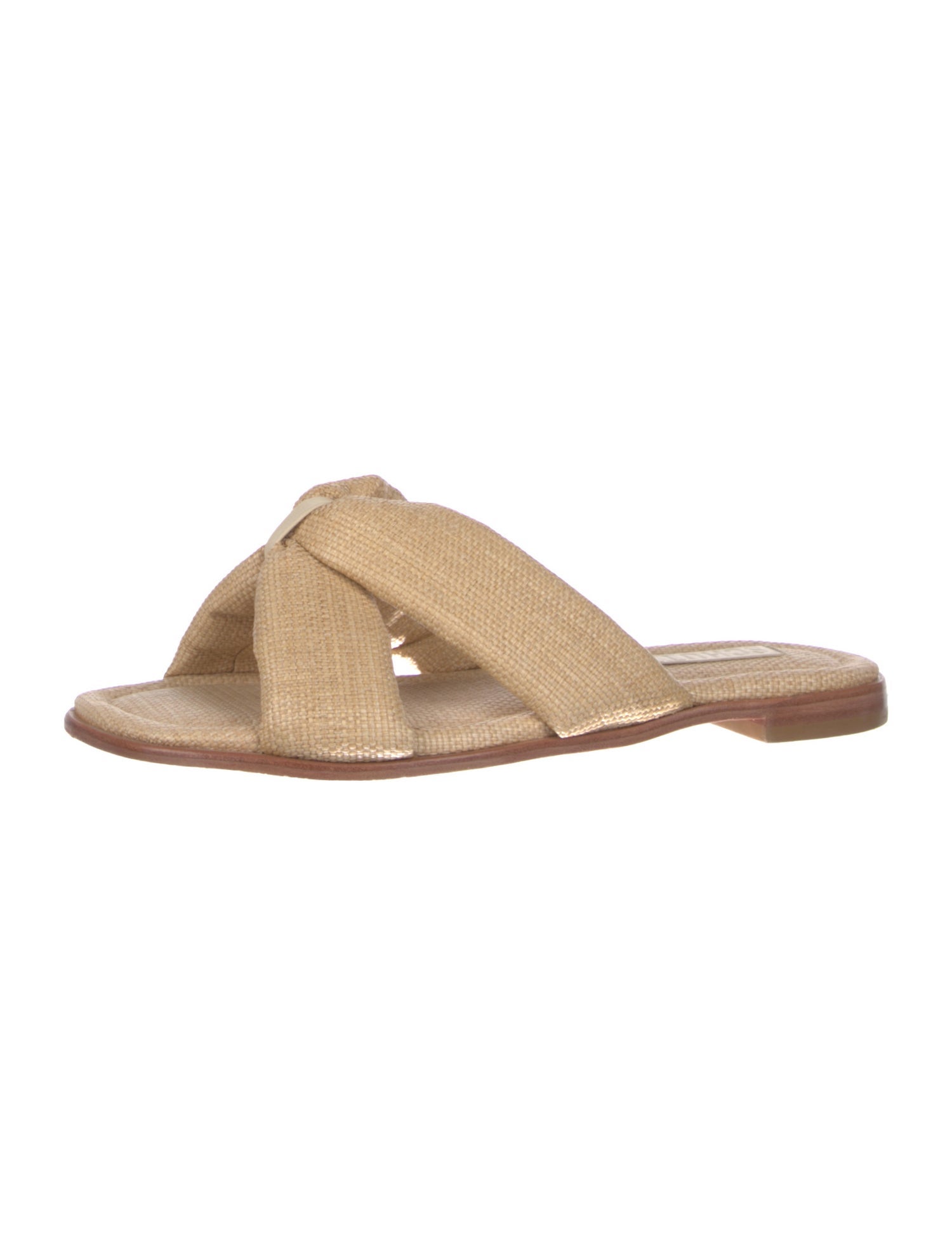 Schutz Raffia Slides