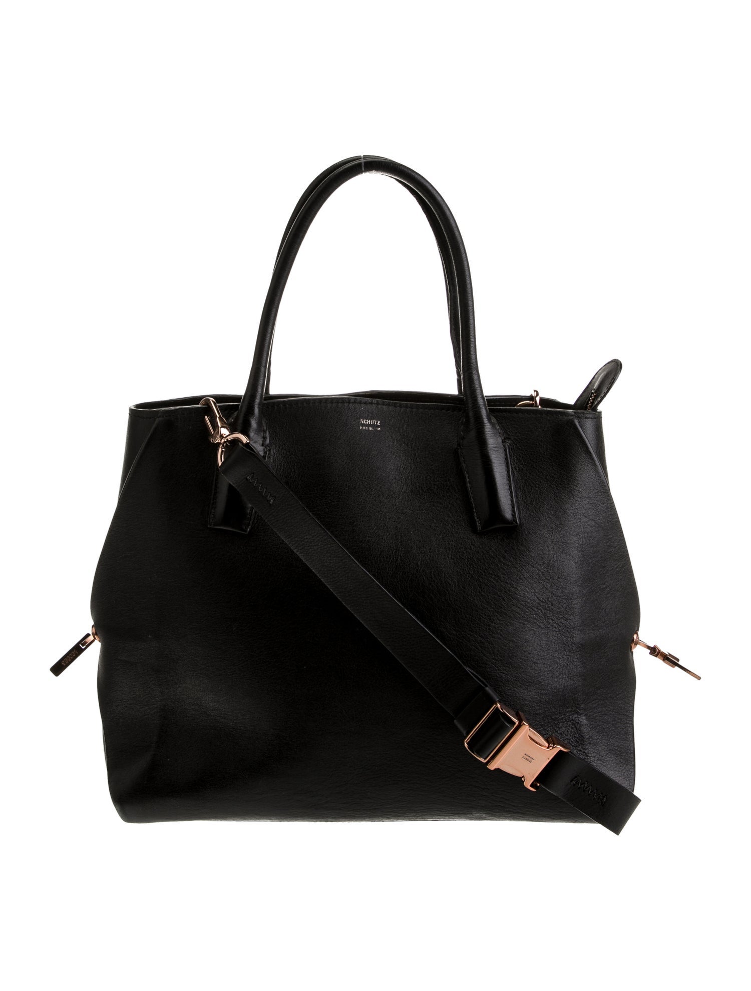 Schutz Leather Top Handle Bag