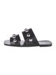 Schutz Rubber Studded Accents Slides