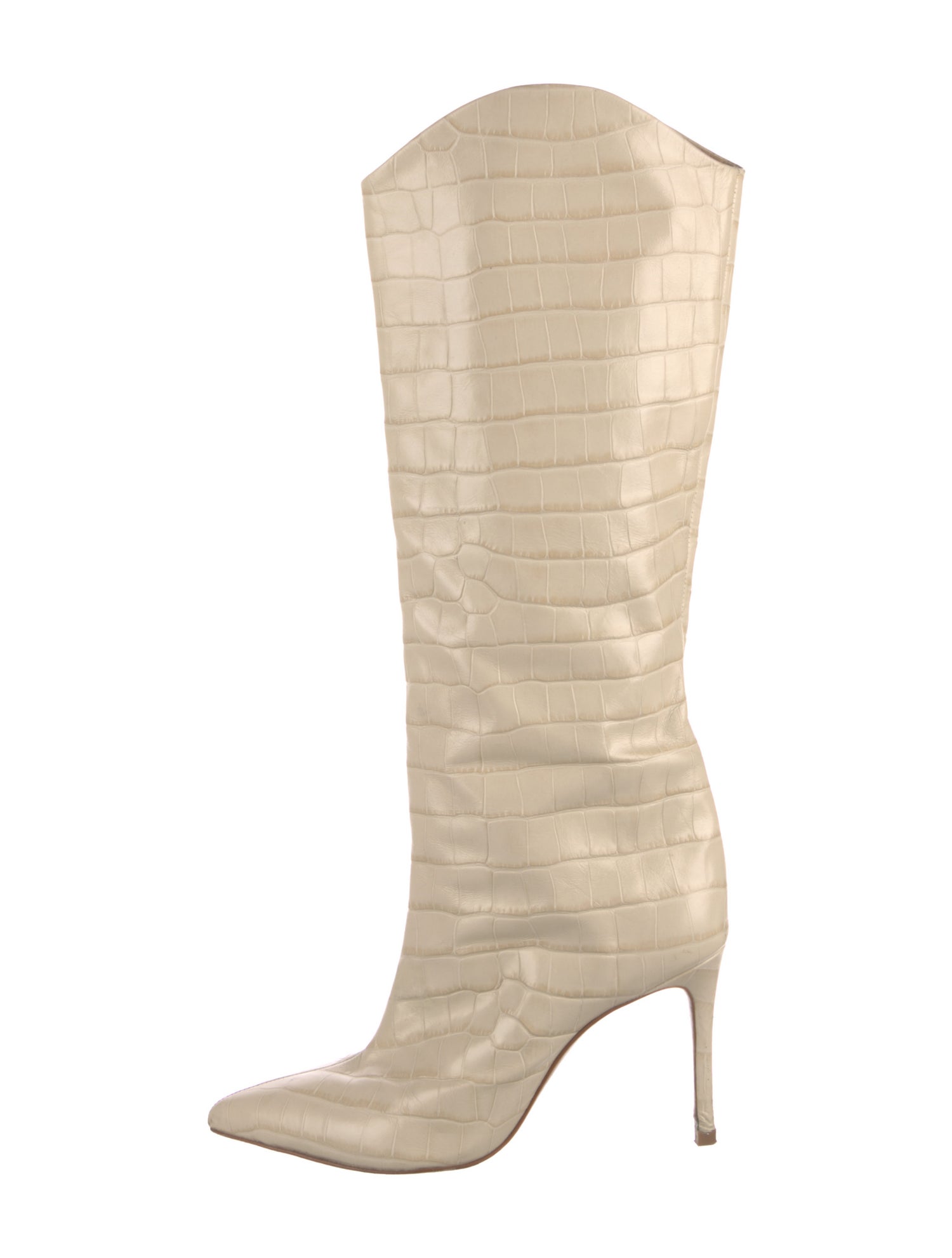 Schutz Embossed Leather Printed Boots