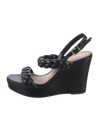 Schutz Leather Slingback Sandals