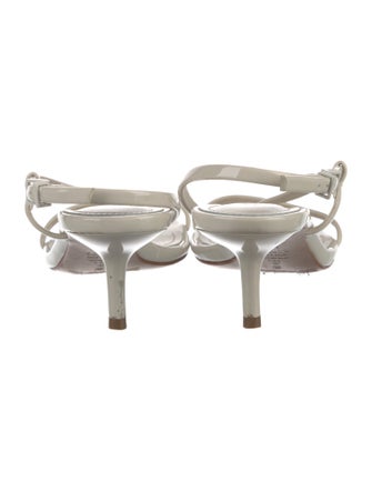 Schutz Patent Leather Slingback Sandals