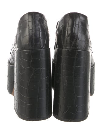 Schutz Embossed Leather Pumps