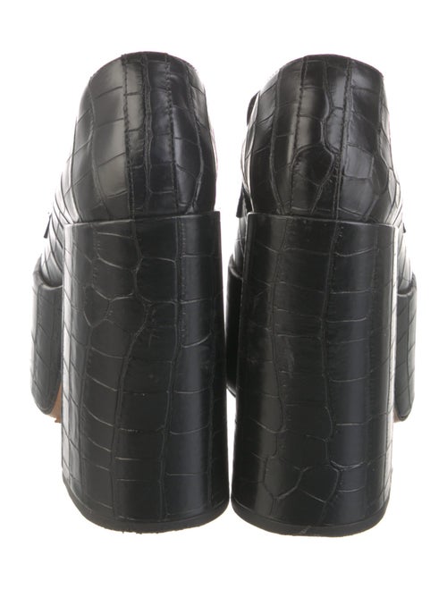 Schutz Embossed Leather Pumps