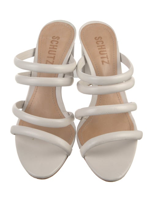 Schutz Leather Slides