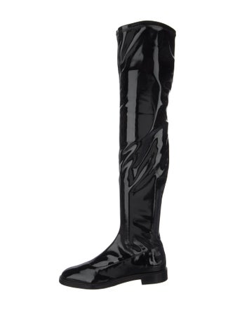 Schutz Patent Leather Boots