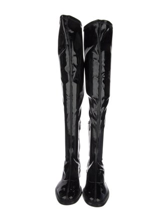 Schutz Patent Leather Boots