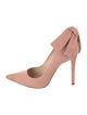 Schutz Suede Bow Accents Pumps