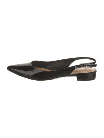 Schutz Patent Leather Slingback Flats