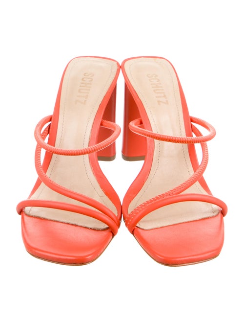 Schutz Leather Slides