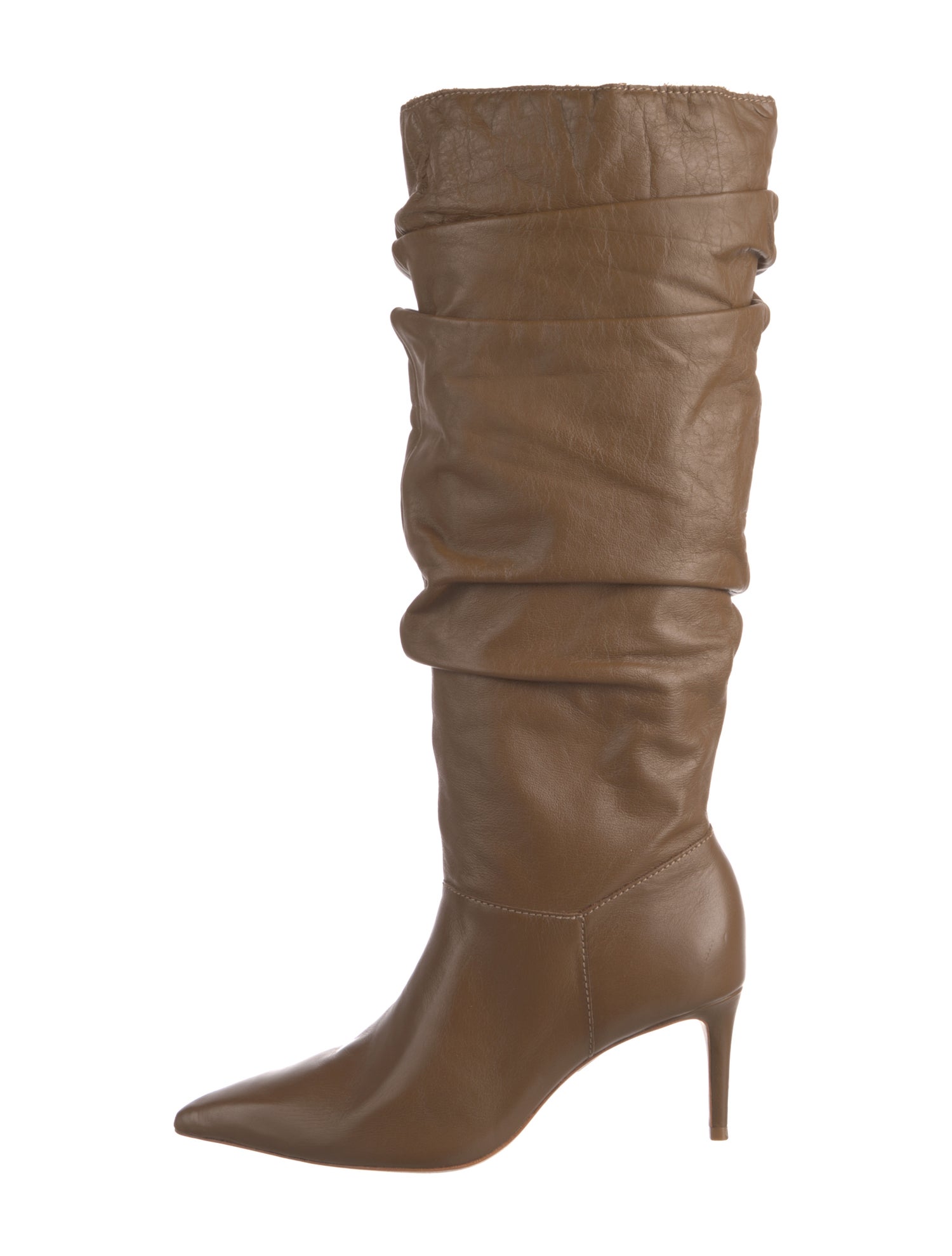 Schutz Leather Slouch Boots