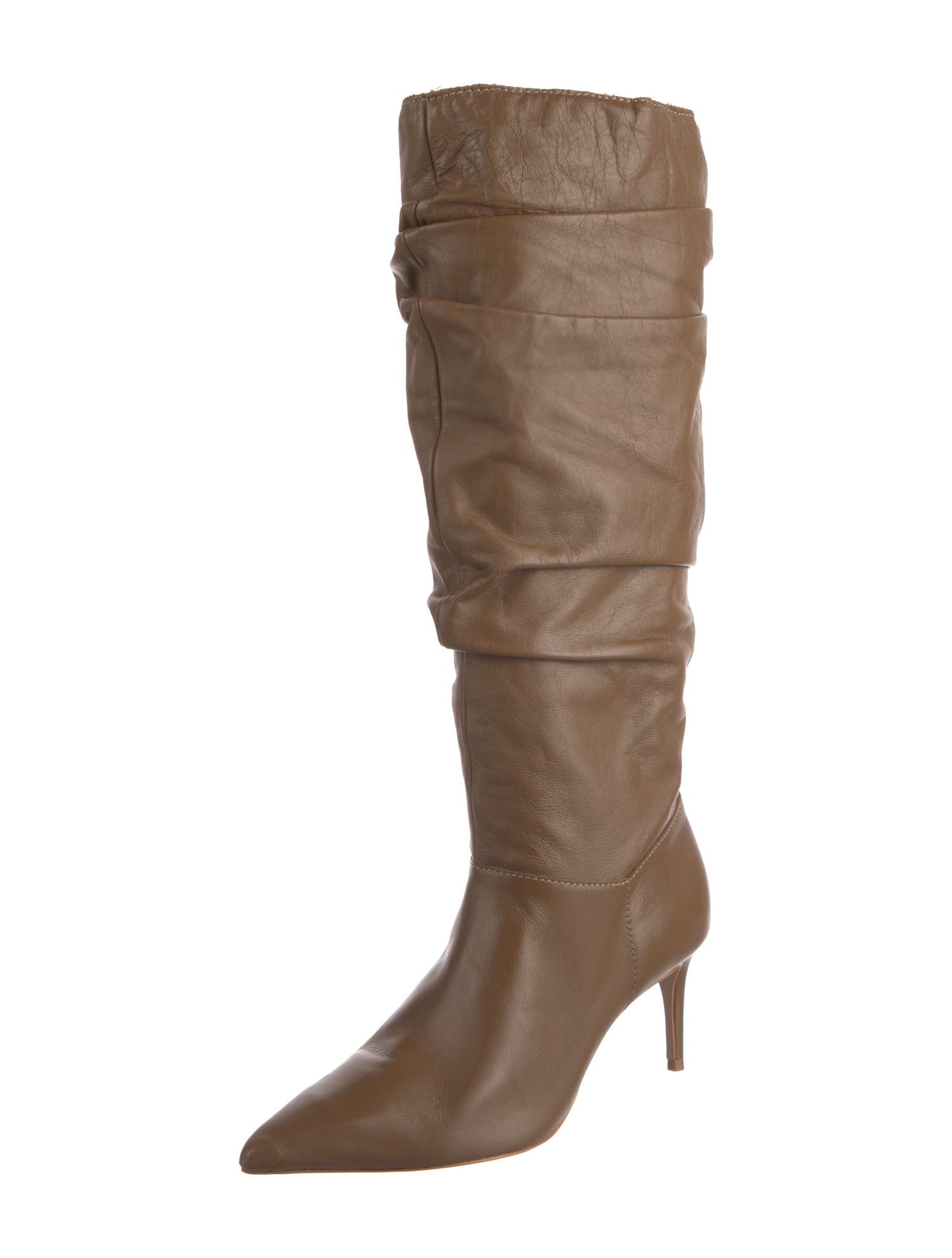 Schutz Leather Slouch Boots