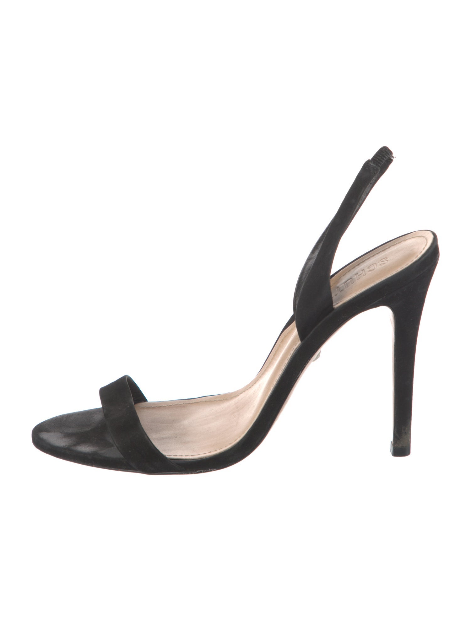 Schutz Suede Slingback Sandals