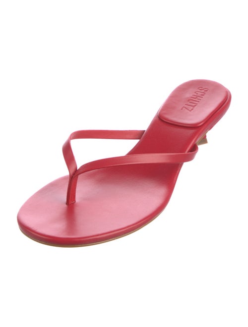 Schutz Leather Slides