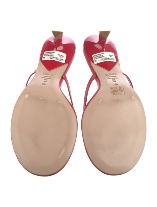 Schutz Leather Slides