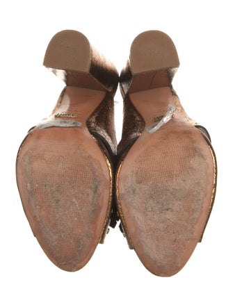 Schutz Leather Slides