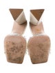 Schutz Leather Crystal Embellishments Slides
