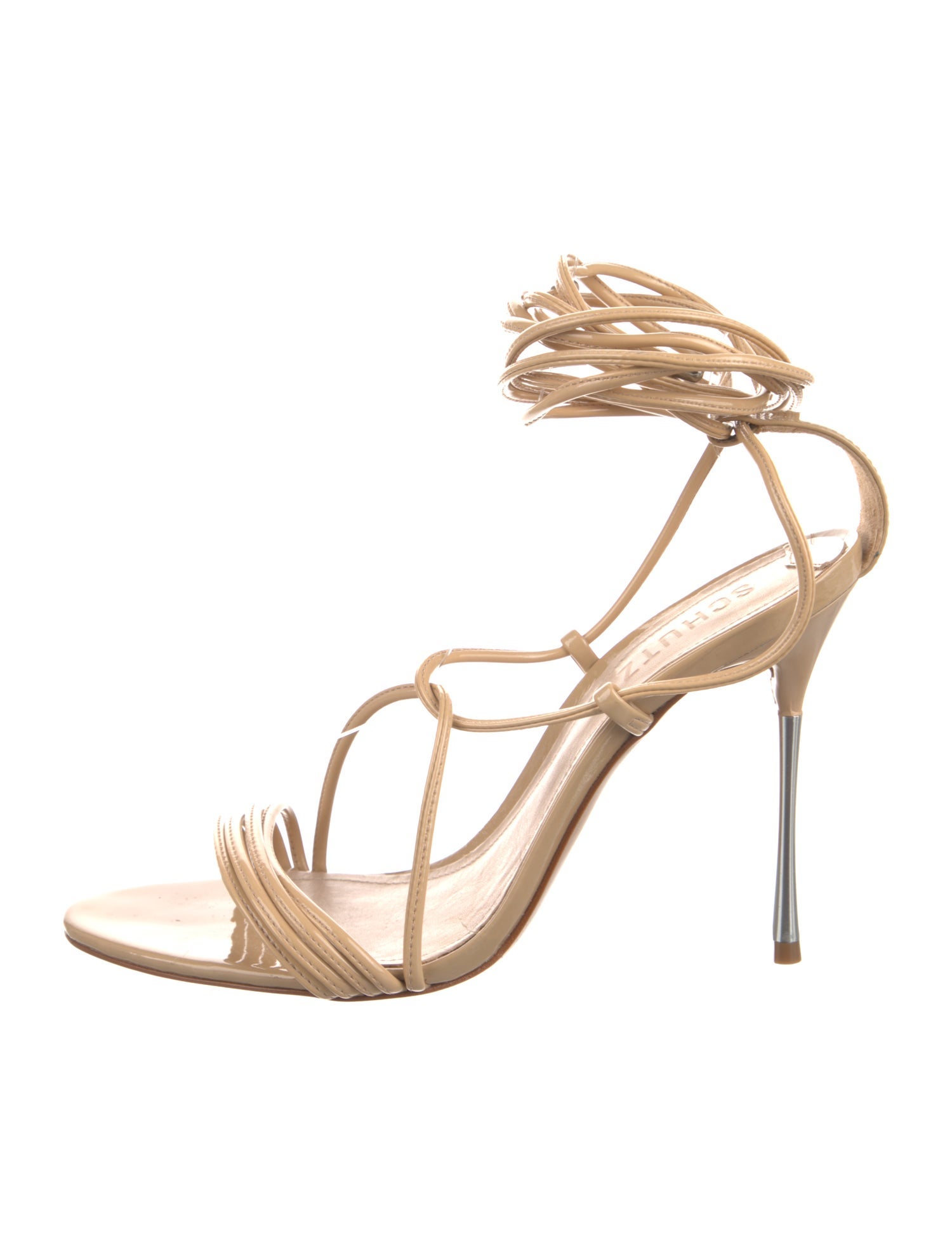 Schutz Patent Leather Sandals
