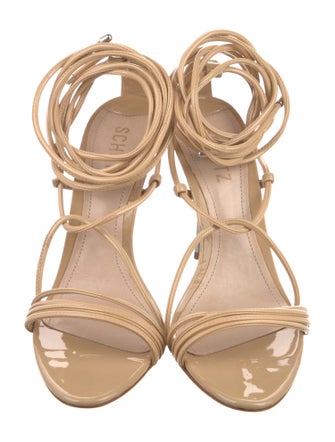 Schutz Patent Leather Sandals