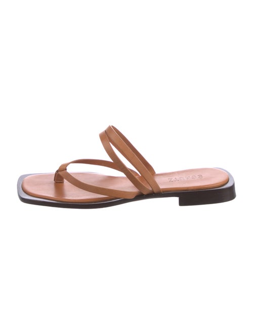 Schutz Leather Slides