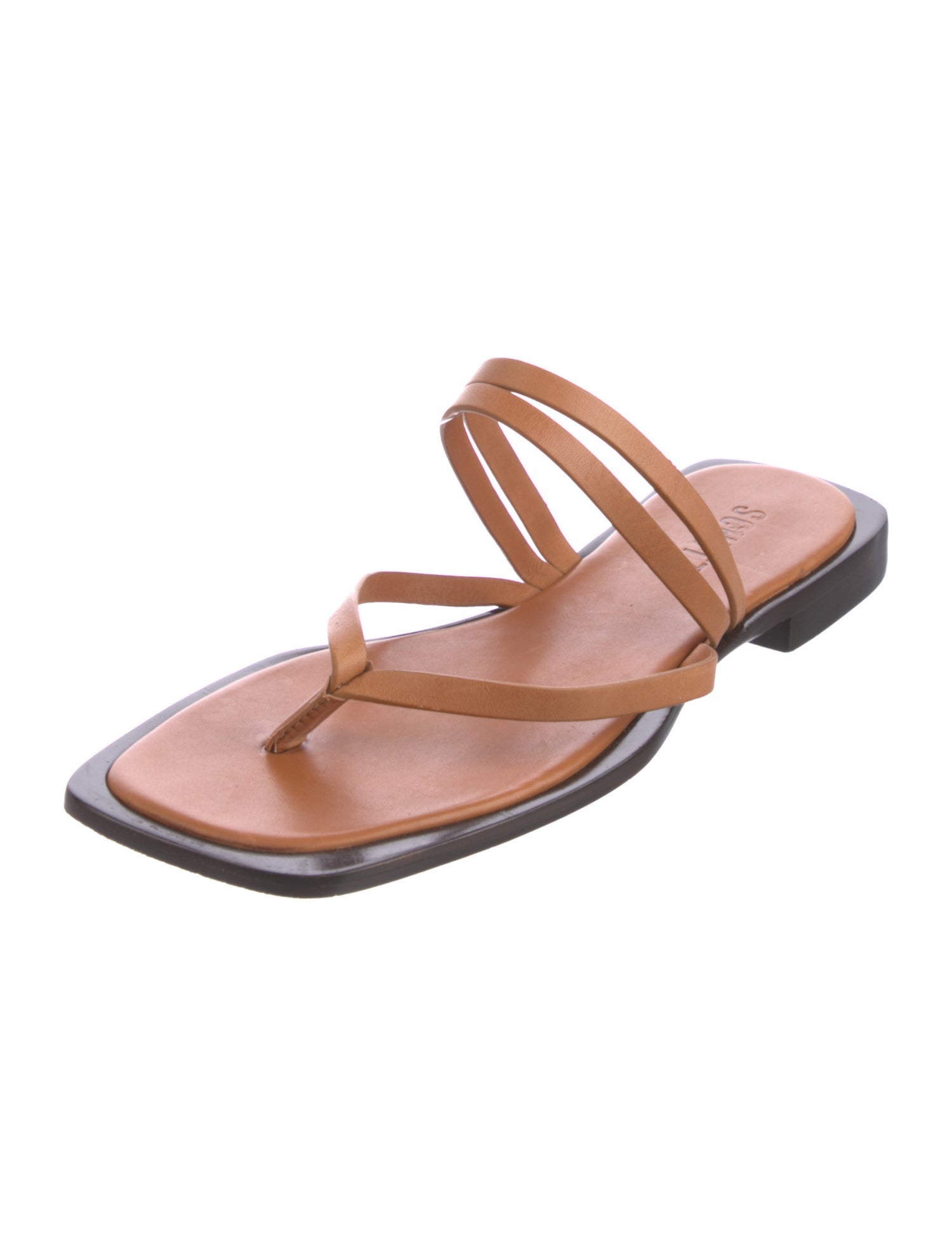 Schutz Leather Slides