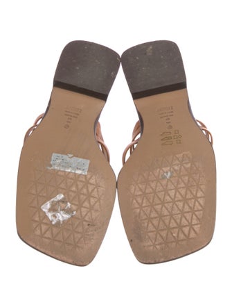 Schutz Leather Slides