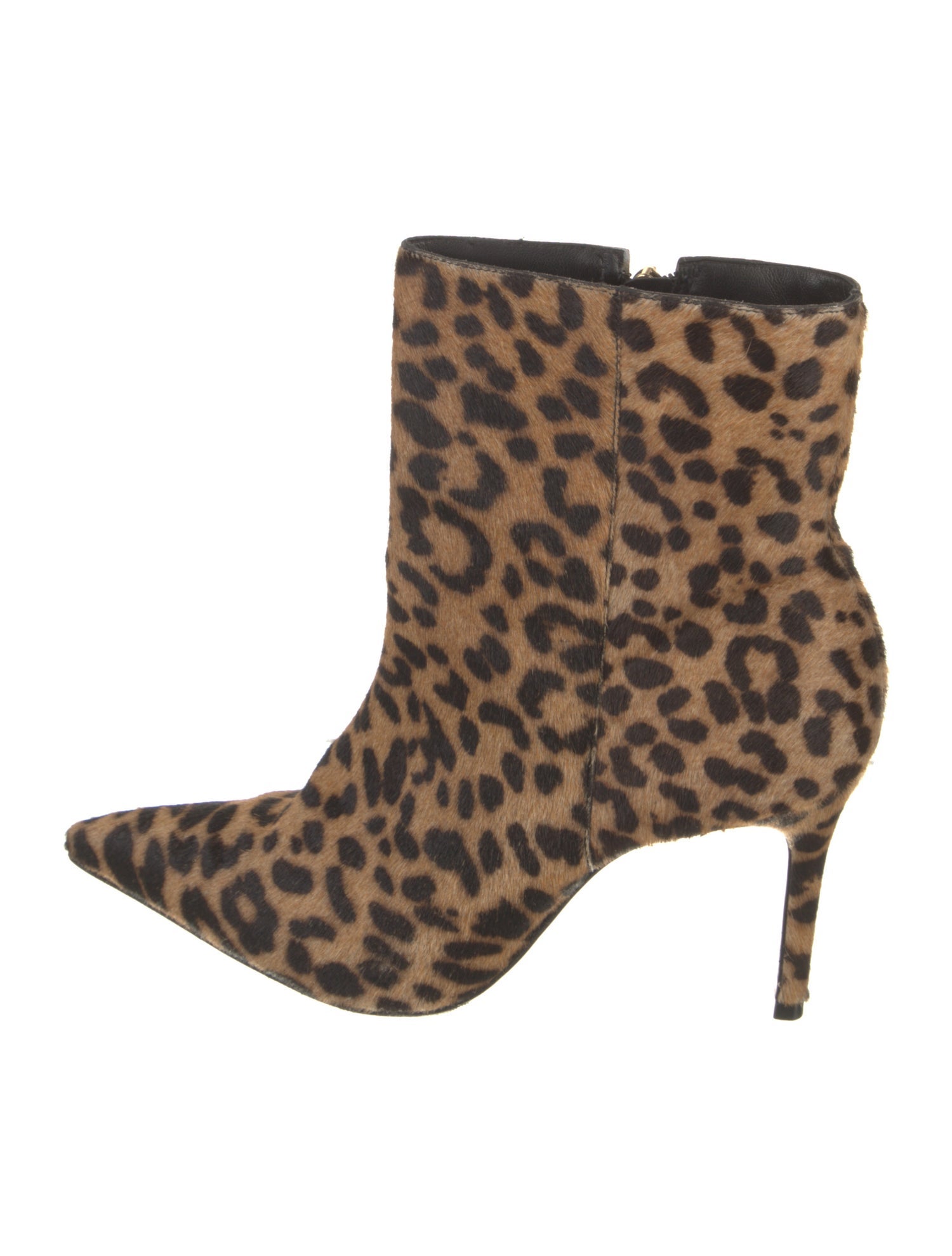 Schutz Ponyhair Animal Print Boots