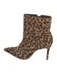 Schutz Ponyhair Animal Print Boots