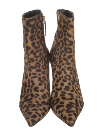 Schutz Ponyhair Animal Print Boots