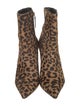 Schutz Ponyhair Animal Print Boots