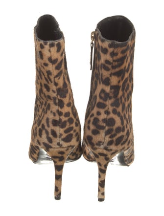 Schutz Ponyhair Animal Print Boots