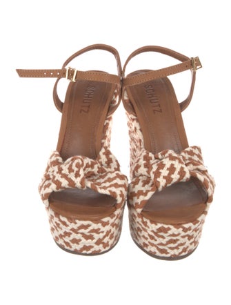 Schutz Jute Patterned Espadrilles
