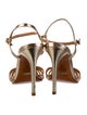Schutz Leather T-Strap Sandals