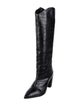 Schutz Embossed Leather Riding Boots