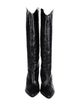 Schutz Embossed Leather Riding Boots