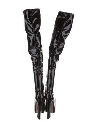 Schutz Patent Leather Boots