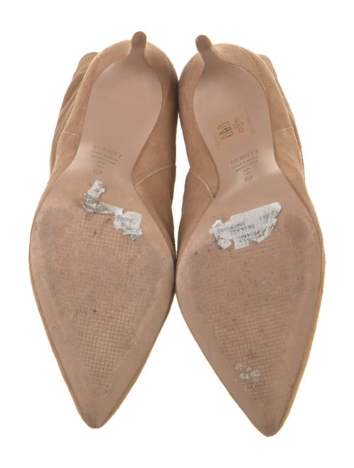 Schutz Suede Pleated Accents Slouch Boots