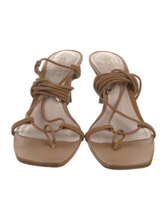 Schutz Leather Gladiator Sandals