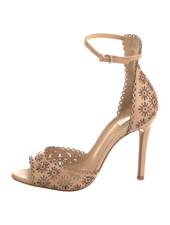 Schutz Leather Lasercut Accents Sandals