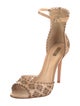 Schutz Leather Lasercut Accents Sandals