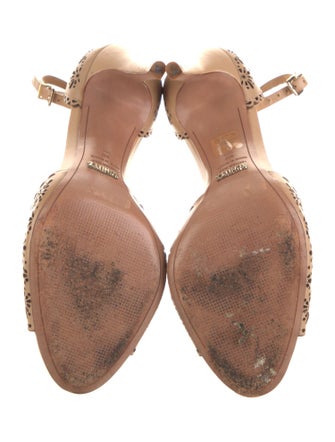 Schutz Leather Lasercut Accents Sandals